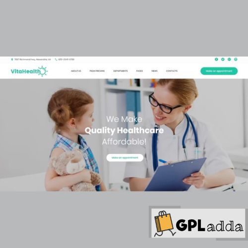 VitaHealth – Pediatric Clinic Responsive Medical WordPress Theme