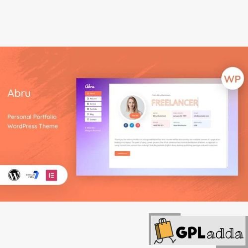 Abru – Personal and Portfolio WordPress Theme