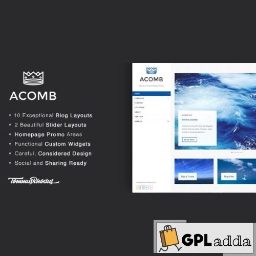 Acomb – Responsive Blogging WordPress Theme