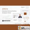 Afriya – Personal Portfolio, CV and Resume WordPress Theme