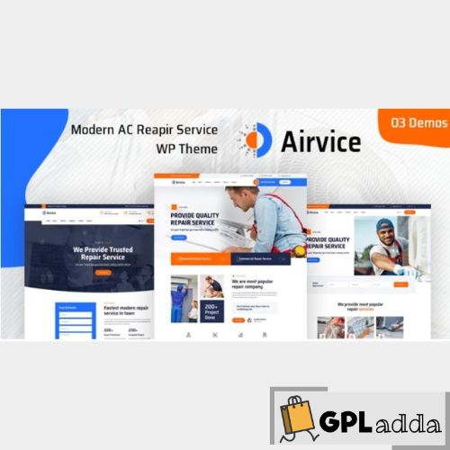 Airvice – AC Repair Services WordPress Theme