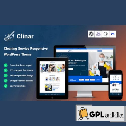 Clinar – Maintenance and Cleaning Service Responsive WordPress Theme