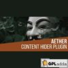 Aether Content Hider Plugin for WordPress