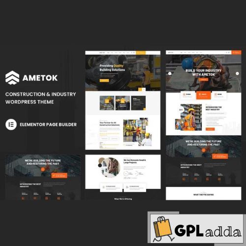 Ametok – Construction & Industry Wordpress Elementor Theme WordPress Theme