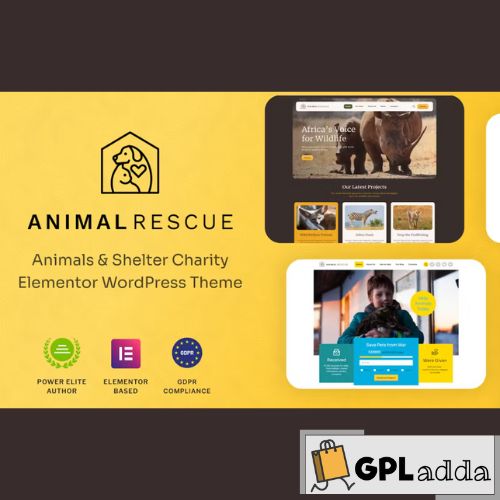 Animal Rescue – Shelter Charity WordPress Theme