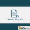 Export Results – Quiz And Survey Master