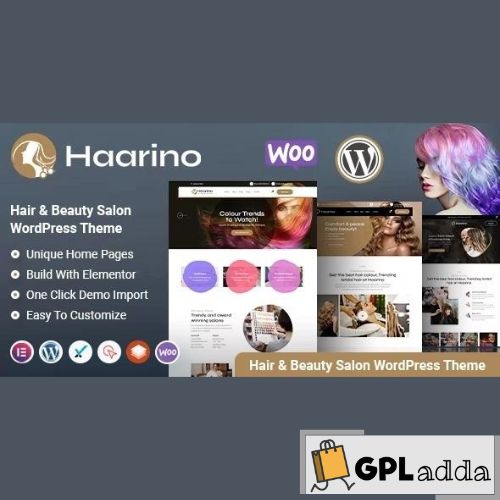 Haarino – Hair Beauty Salon & Barber Shop WordPress Theme