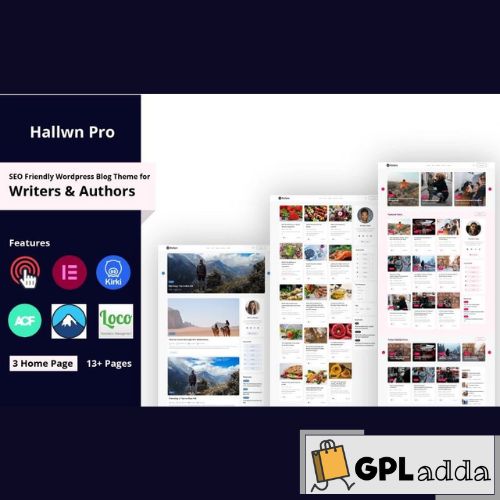 Hallwn Pro - Personal SEO Friendly Wordpress Blog Theme WordPress Theme