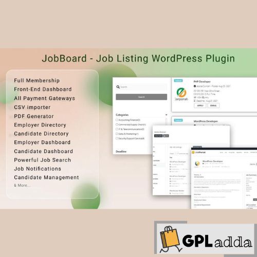 JobBoard Job Listing WordPress Plugin