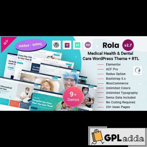 Rola – Medical Health & Dental Care Elementor WordPress Theme