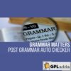 Grammar Matters – Automatic Grammar Checker Plugin for WordPress