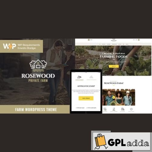 Rosewood - Eco Organic Farming Agricultural WordPress Theme