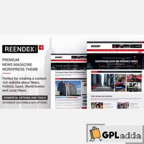 Reendex – Broadcast News Magazine WordPress Theme