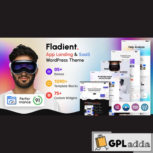 Fladient - App Landing Page WordPress Theme