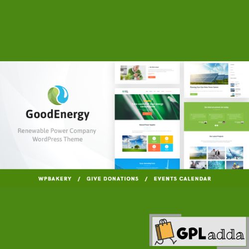 Good Energy - Ecology & Renewable Power Company WordPress Theme