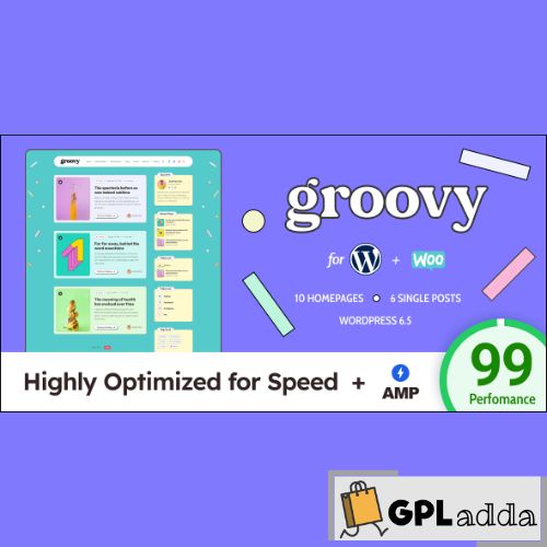 Groovy – Modern & Lightweight Blog for WordPress