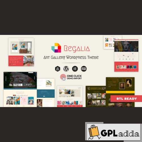 Regalia – Artist Portfolio, Art Gallery Theme