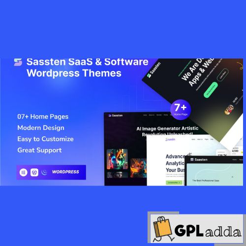 Saasten - SaaS & Software Landing WordPress Theme