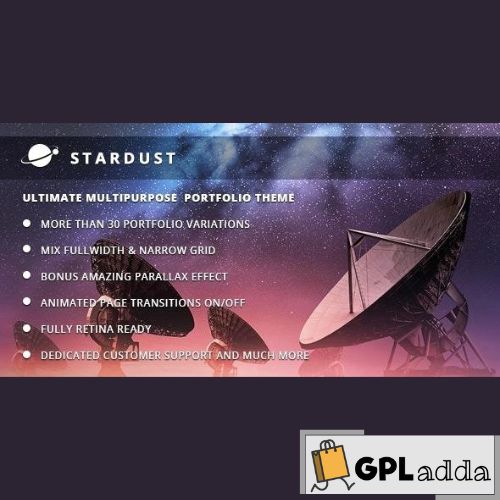 Stardust – Multi-Purpose Portfolio WordPress Theme