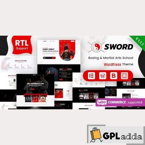 Sword – Martial Arts Boxing WordPress Theme + RTL