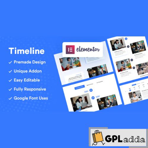 Vertical and Horizontal – Elementor Timeline Addon