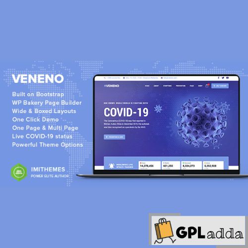 Veneno – Coronavirus Information WordPress Theme