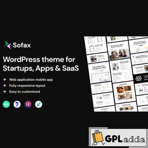 Sofax - Software & Startup WordPress Theme