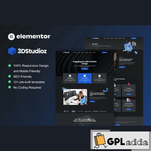 3dstudioz - 3D Design & Animation Studio Elementor Template Kit