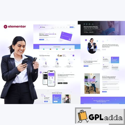 Abang - Digital Bank & Financial Investment Elementor Template Kit