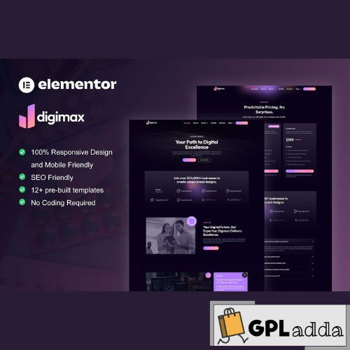 Digimax - Digital Marketing Agency Elementor Pro Template Kit