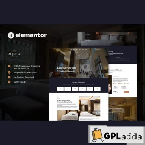 Aquila - Luxury Hotel & Resort Elementor Template