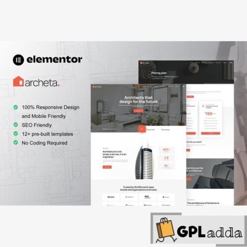 Archeta - Architecture & Construction Service Elementor Template Kit