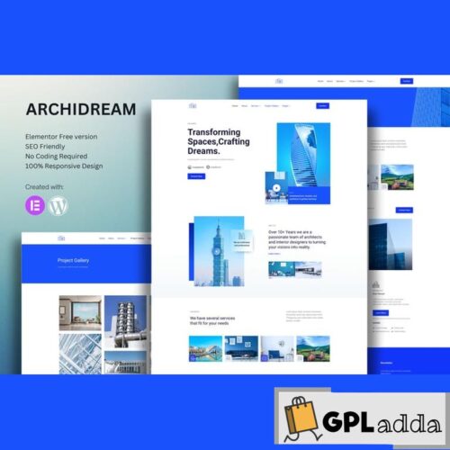 Archidream - Architecture Elementor Template Kit