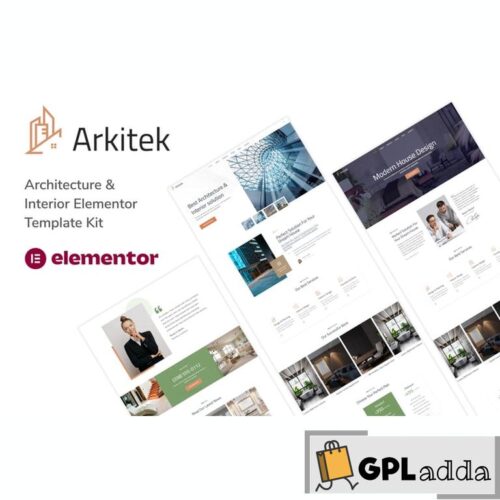 Arkitek - Architecture & Interior Elementor Template Kit