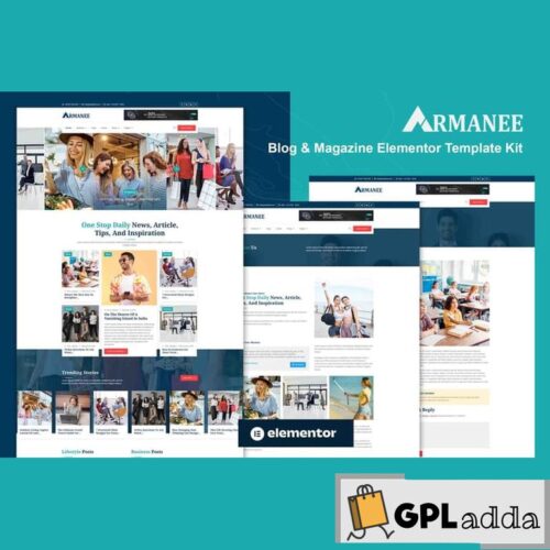 Armanee - Blog & Magazine Elementor Pro Template Kit