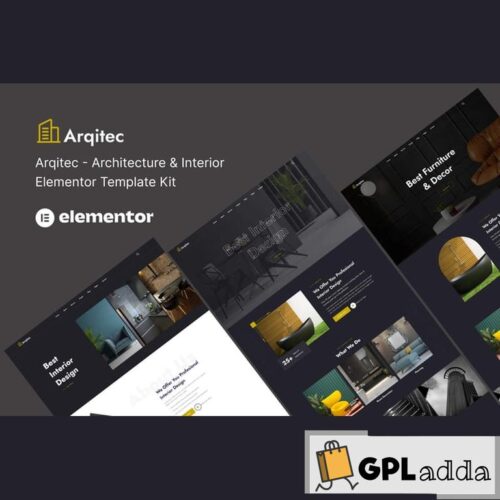 Arqitec - Architecture & Interior Elementor Template Kit