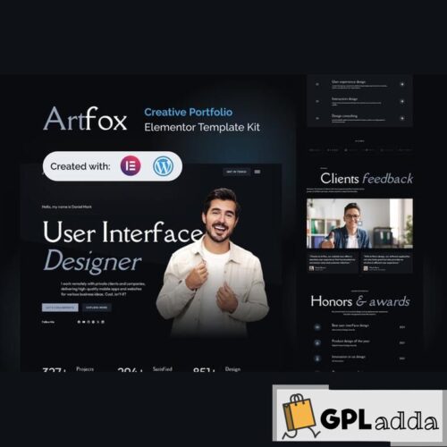 Artfox - Creative Portfolio Elementor Pro Template Kit