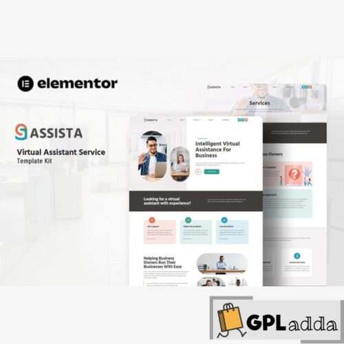 Assista - Virtual Assistant Service Elementor Template Kit