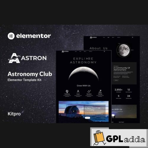 Astron - Astronomy Elementor Template Kit