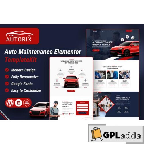 Autorix - Auto Maintenance Elementor Template Kit