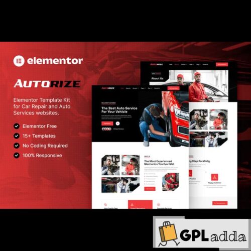 Autorize - Car Repair & Auto Services Elementor Template Kit