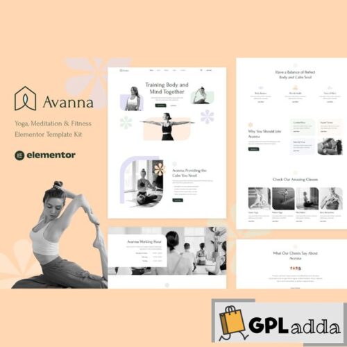 Avanna - Yoga, Meditation & Fitness Elementor Template Kit