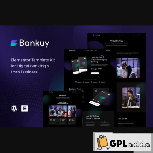 Bankuy - Digital Banking & Business Loan Elementor Template Kit