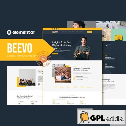 Beevo - Digital Marketing Agency Elementor Template Kit