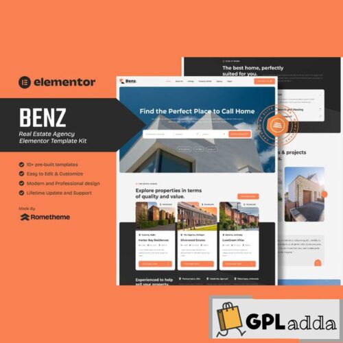 Benz - Real Estate Elementor Template Kit