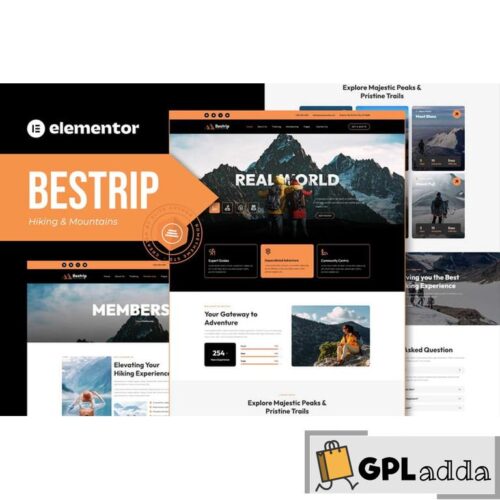 Bestrip - Hiking & Mountain Elementor Template Kit