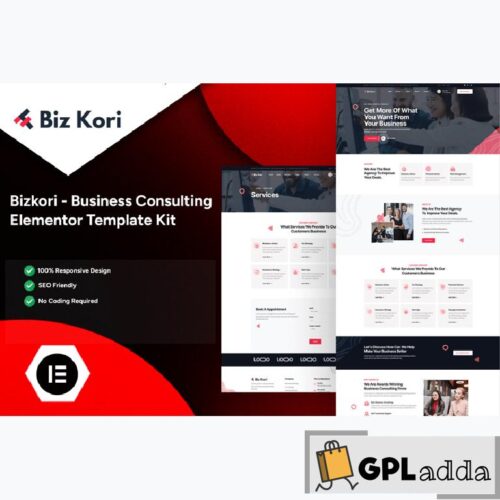 Bizkori - Business Consulting Elementor Pro Template Kit