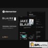 Blaire - Personal Portfolio Elementor Template Kit