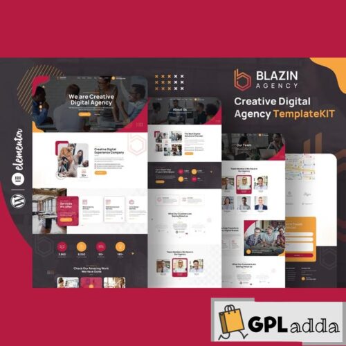 Blazin - Creative Digital Agency Elementor Template Kit