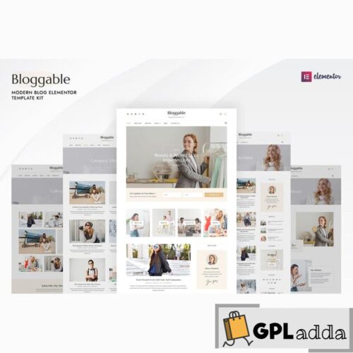 Bloggable - Modern Blog Elementor Template Kit